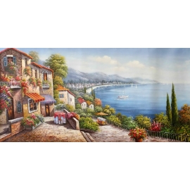 加勒比海風景 - y14296 畫作系列 - 油畫 - 油畫風景